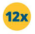 Parcelamento em 12x sem juros